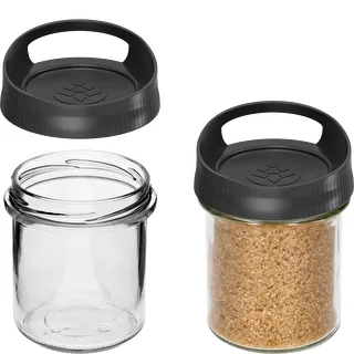 Glasbehållare 350 ml, med lock för upphängning – photo 2