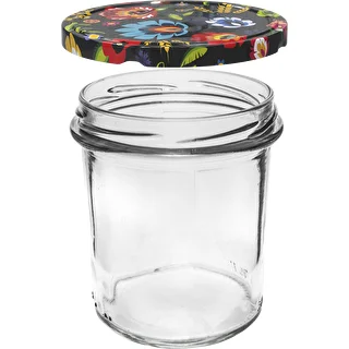 Burk 350 ml med färgad lock - 6 st. – photo 4