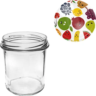 Burk 350 ml med färgad lock - 6 st. – photo 6