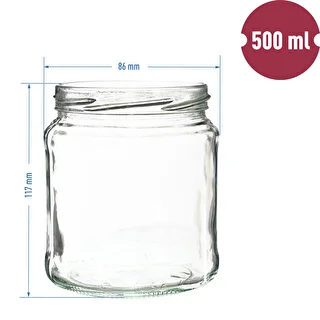 Burk TO 500 ml med guldlock fi82/6 - 6 st. – photo 6
