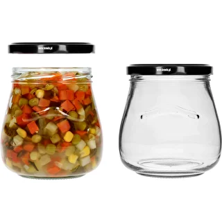 Twist-off burk 500ml "Omvänd Amfora" med svart lock fi 82/6, 6 st. – photo 6