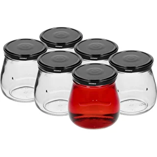 Twist-off burk 500ml "Omvänd Amfora" med svart lock fi 82/6, 6 st. – photo 2