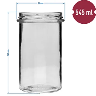 Enkel burk 545ml (fi 82) - med svart lock, 6 st. – photo 6
