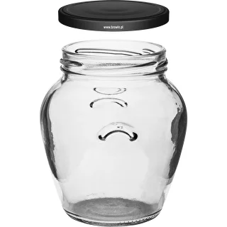 Burk Amfora 580 ml (fi 82) med svart lock 6 st. – photo 3
