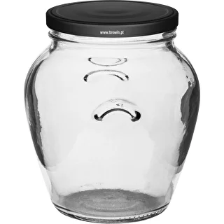 Burk Amfora 580 ml (fi 82) med svart lock 6 st. – photo 2