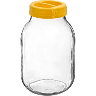Twist-off burk 3 L och plastlock fi 100, med handtag