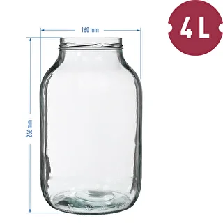 Burk 4 L, färgglatt lock + gaffel eller tång – photo 5