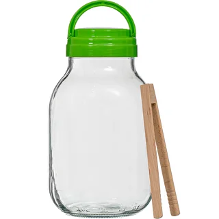 Burk TO 4 L med plastlock + tång fi 100 – photo 1