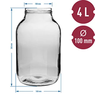 Burk 4L med svart lock ø 100 – photo 6