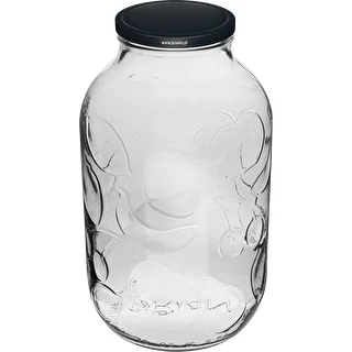 Burk 5L med färgglatt lock fi 100
