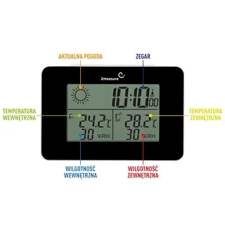 Väderstation RCC – elektronisk, trådlös, belyst sensor, svart – photo 10