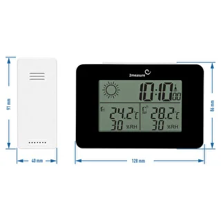 Väderstation RCC – elektronisk, trådlös, belyst sensor, svart – photo 12