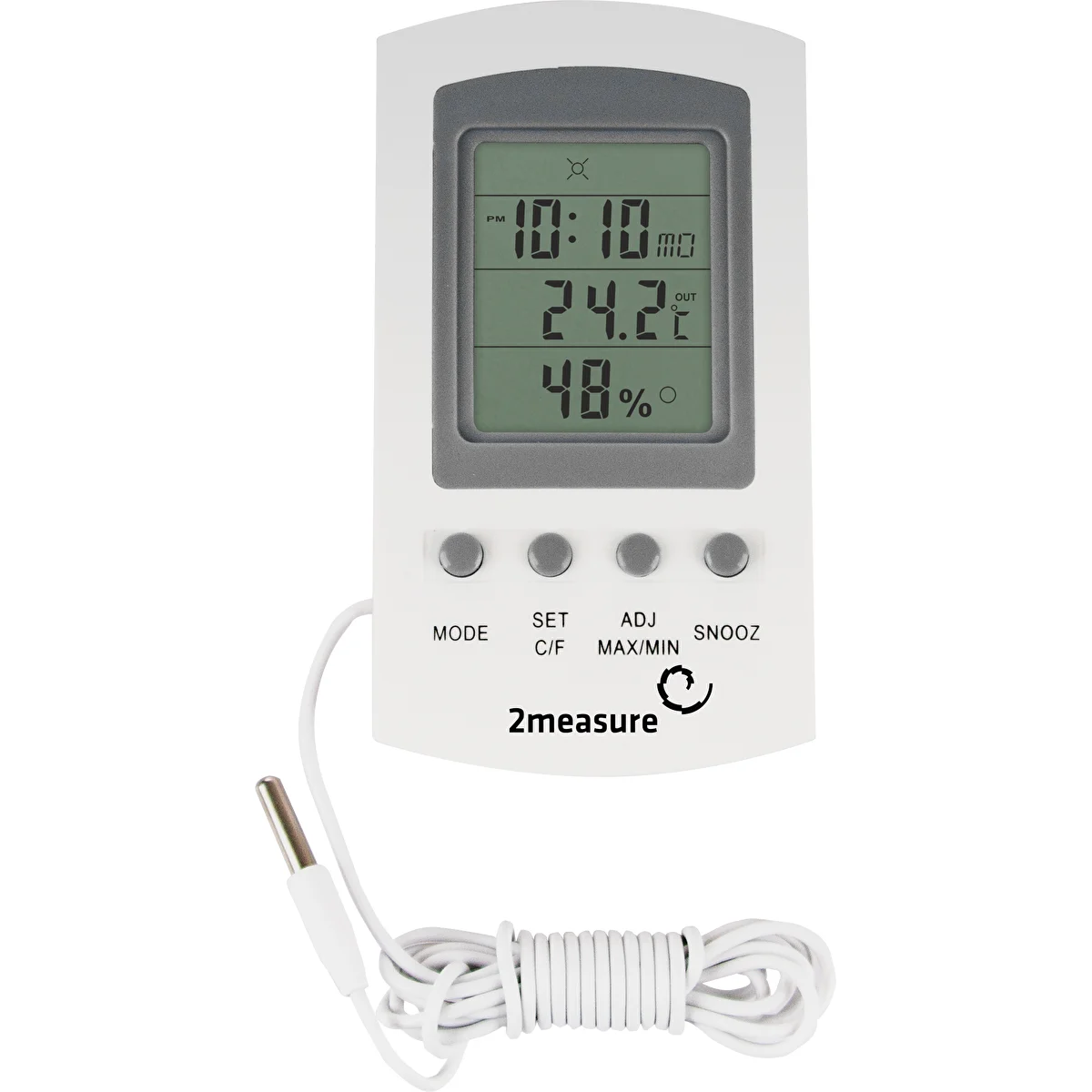 Väderstation – elektronisk, sond, vit