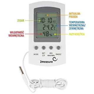Väderstation – elektronisk, sond, vit – photo 5