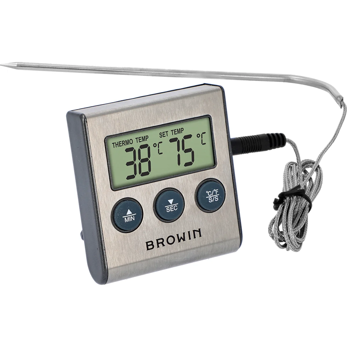 Elektronisk kökstermometer med sond (0°C till 250°C)