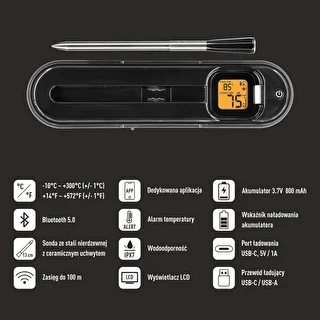 Kulinarisk termometer med trådlös Bluetooth-sond – photo 6