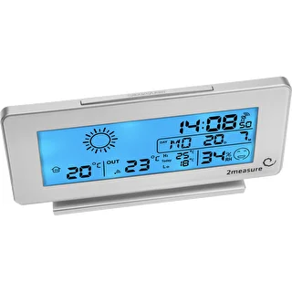Väderstation RCC, DCF – elektronisk, trådlös, belyst sensor, vit – photo 3