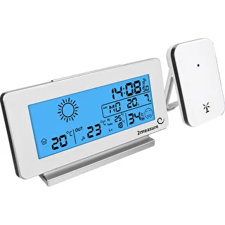 Väderstation RCC, DCF – elektronisk, trådlös, belyst sensor, vit – photo 2