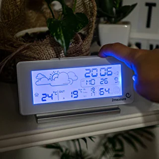 Väderstation RCC, DCF – elektronisk, trådlös, belyst sensor, vit – photo 11