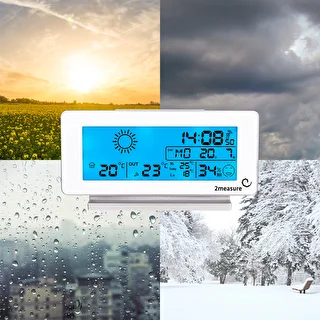 Väderstation RCC, DCF – elektronisk, trådlös, belyst sensor, vit – photo 17