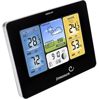 Väderstation RCC – elektronisk, bakgrundsbelyst, trådlös, sensor, svart – photo 6