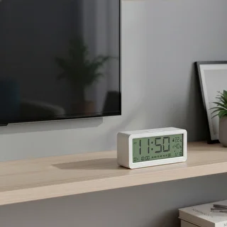 Elektronisk väderstation Soens - vit, med klocka och kalender – photo 9