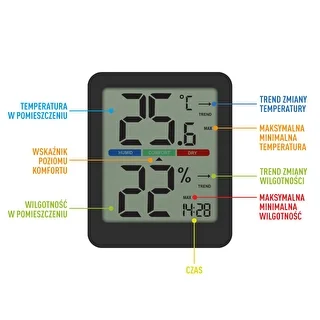 Elektronisk rumstermometer, svart – photo 12