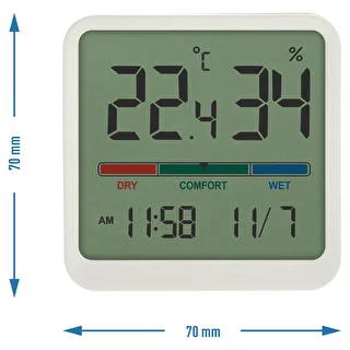 Elektronisk rumstermometer, vit – photo 9
