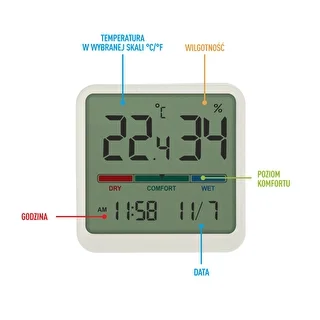 Elektronisk rumstermometer, vit – photo 7
