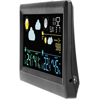 Elektronisk väderstation – trådlös, med sensor, svart – photo 4