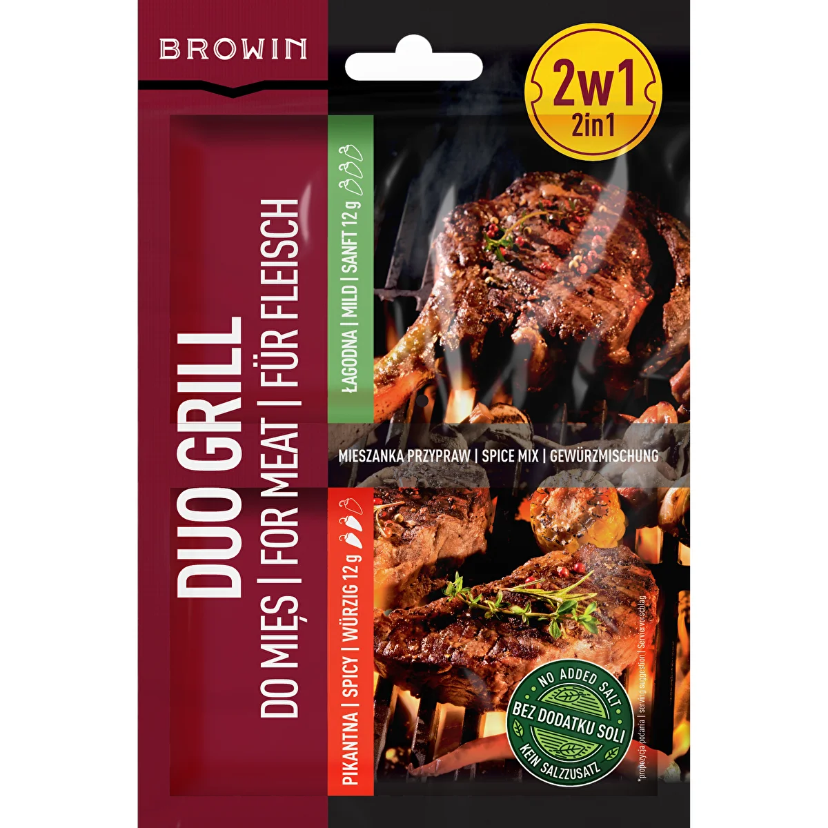 Duo Grill för kött, kryddblandning 2 i 1, 2 x 12 g