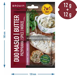 Duo Smör - vitlöks- och örtkrydda 2 i 1, 2 x 12g – photo 4
