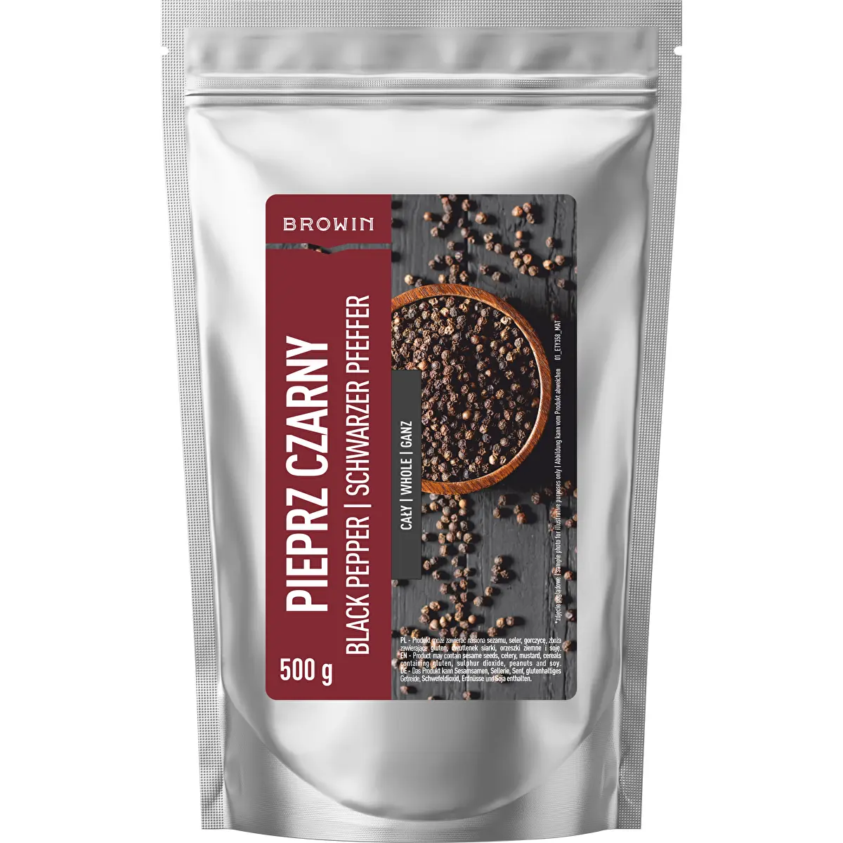 Svartpeppar hela korn, 500 g