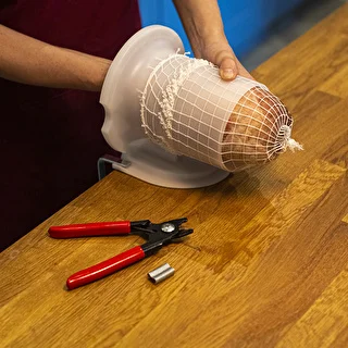 Vit charknät med måtten 12,5 cm x 50 m, med värmebeständighet upp till 220°C – photo 5