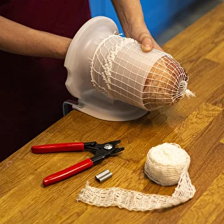 Vit charknät med måtten 12,5 cm x 5 m, med värmebeständighet upp till 220°C – photo 3