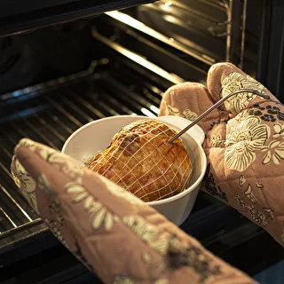 Vit charknät med måtten 12,5 cm x 5 m, med värmebeständighet upp till 220°C – photo 6