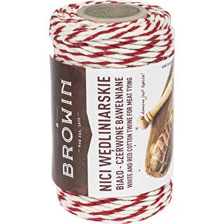 Charkuterisnöre vit-röd bomull (240°C) 55 m – photo 2