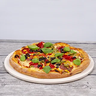 Rund pizzasten, tillverkad av kordierit, diameter 33 cm – photo 18