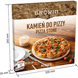 Rund pizzasten, tillverkad av kordierit, diameter 33 cm – photo 8