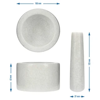 Marmormortel för köket, vit, fi 10 cm – photo 10