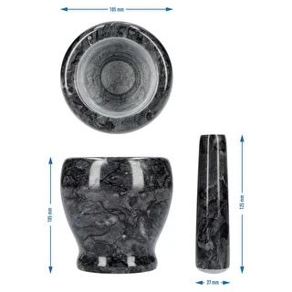 Marmormortel för köket, svart, fi 10,5 cm – photo 10