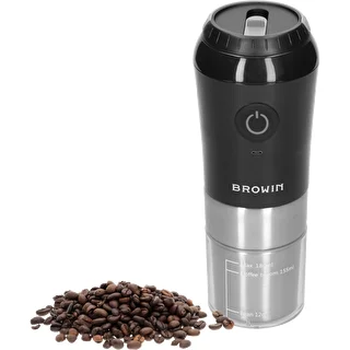 Kaffekvarn - elektrisk, med kvarnstenar, med bryggare och mugg – photo 3