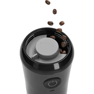 Kaffekvarn - elektrisk, med kvarnstenar, med bryggare och mugg – photo 8