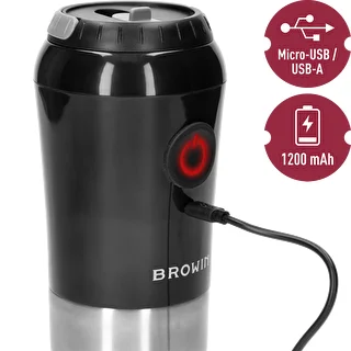 Kaffekvarn - elektrisk, med kvarnstenar, med bryggare och mugg – photo 10