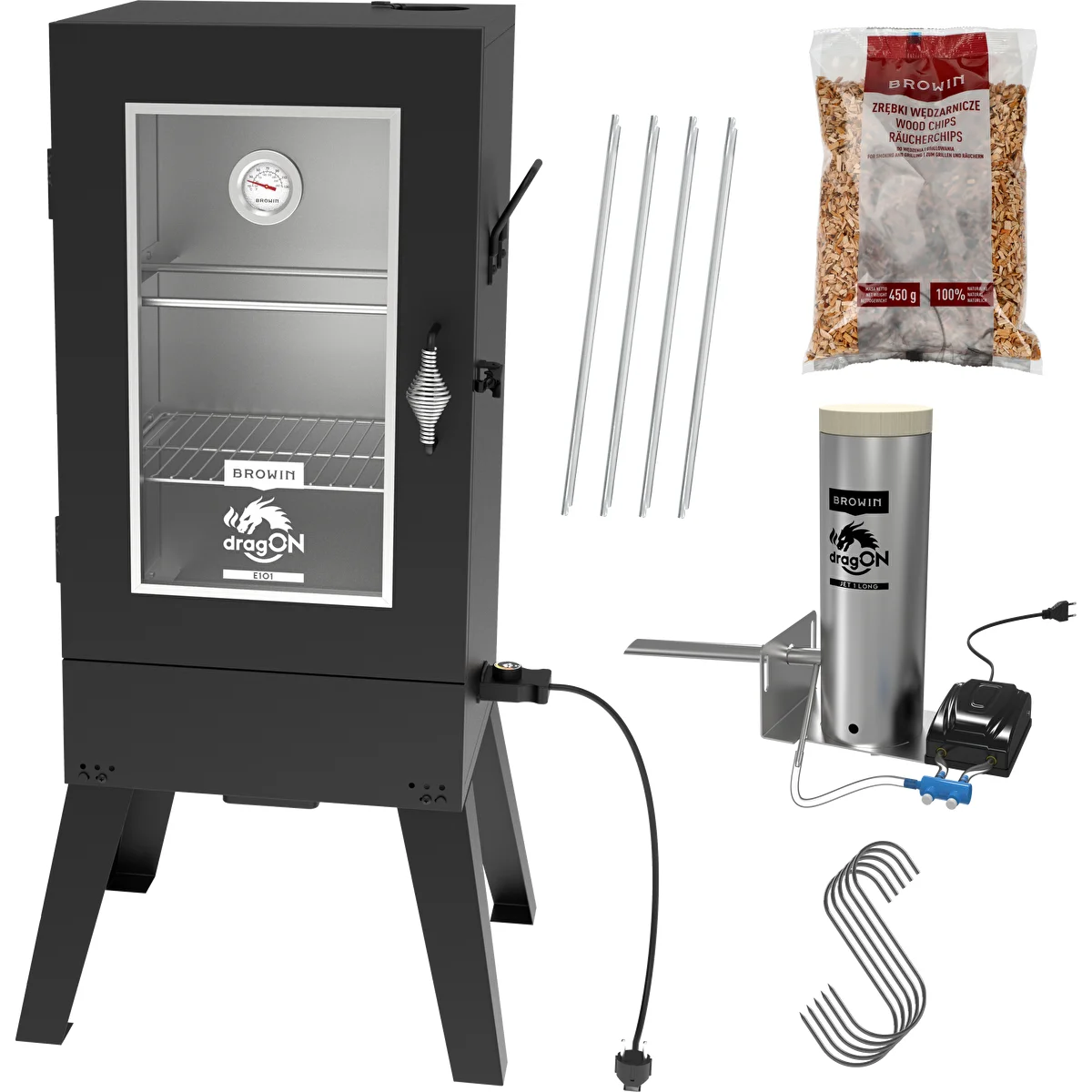 Elektrisk rök dragON E101 med rökgenerator, 70 L