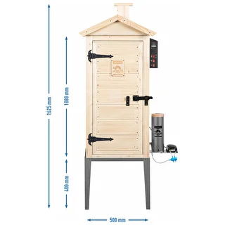 Trädgårdsrökskåp i trä 200 L – dragON Wood 100E med elektrisk värmemodul och styrenhet – photo 13