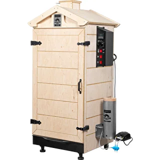 Ramlöst rökskåp dragON PLYWOOD NATURE med digital styrenhet, 200 L – photo 2