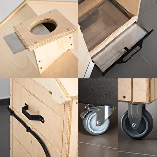 Rökskåp dragON PLYWOOD NATURE – ramlöst, modulärt, med digital styrenhet, 320 l – photo 6