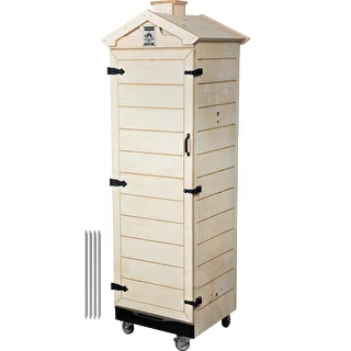 Rökkammare i certifierad plywood, ramlös, 320 L, med hjul – photo 1