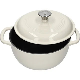 Emaljerad gjutjärnsgryta – ecru, 4 L – photo 2
